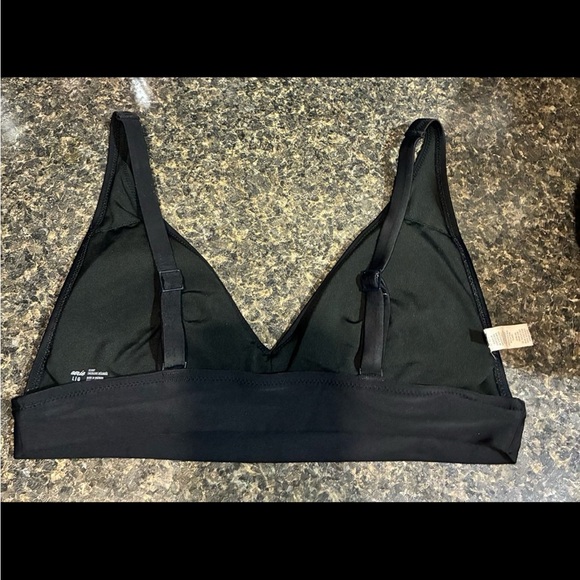 Aerie ruched longline bikini top- L - Picture 2 of 6